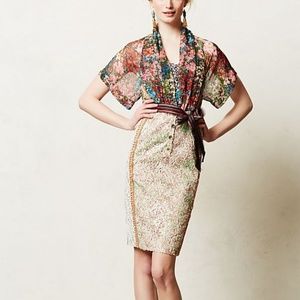 RARE Byron Lars Lana Floral Sequins Sheath Dress